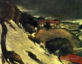 L Estaque sous la neige Paul Cézanne